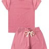 conjunto infantil verao bordado logo duma kids rosa envelhecido 3