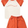 Conjunto Infantil Verao Raglan Frase Duma Kids Terracota 3 Conjunto Infantil Verao Raglan Frase Duma Kids Terracota 3