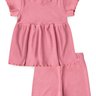 Conjunto Infantil Bata Canelada Verao Duma Kids Rosa Envelhecido Conjunto Infantil Bata Canelada Verao Duma Kids Rosa Envelhecido